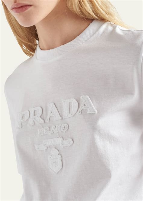 prada logo shirt damen|prada button up shirt.